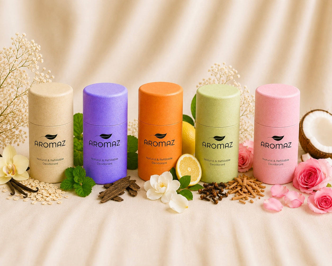 Refillable and Natural Deodorant